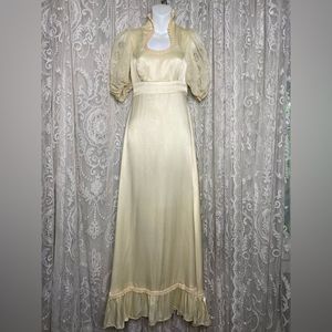 Gunne Sax Maxi Wedding Formal Praire Victorian dress